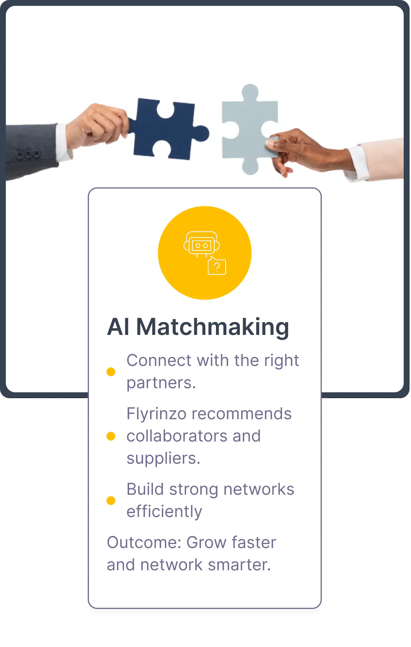 AI Matchmaking — connect with the right partners