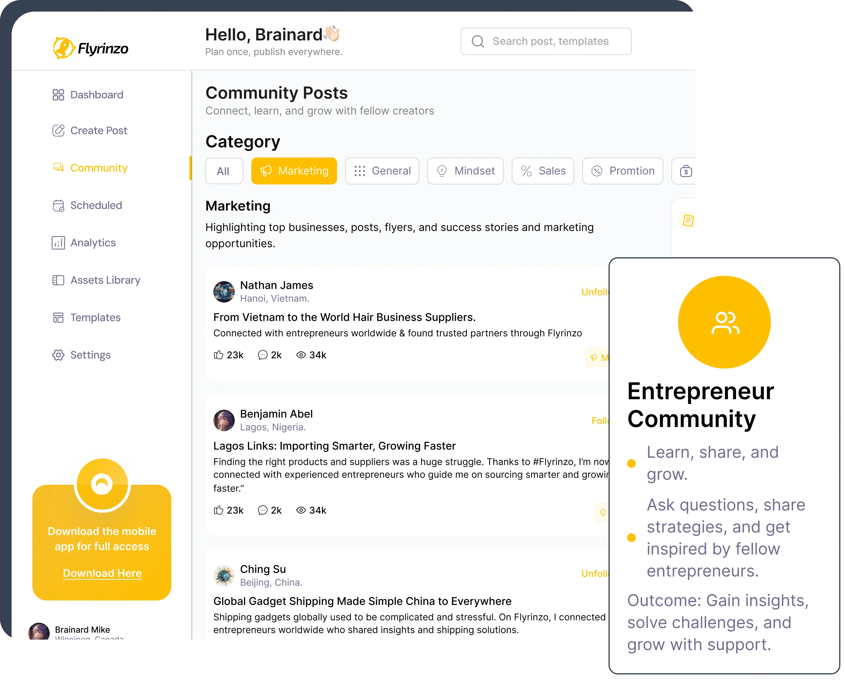 Entrepreneur Community — learn, share, and grow with fellow creators